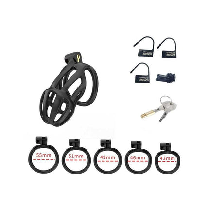 P-Cage PC02 Penis Cage 3 Sizes with rings and lock