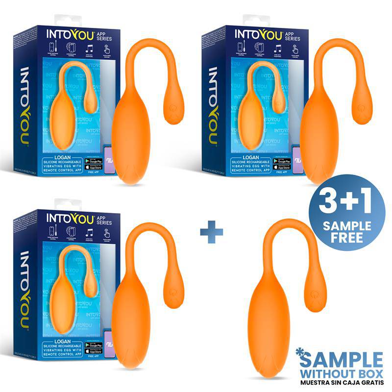 Pack 3 + Tester Logan Vibrating Egg with APP Unibody - secretsextoys.store