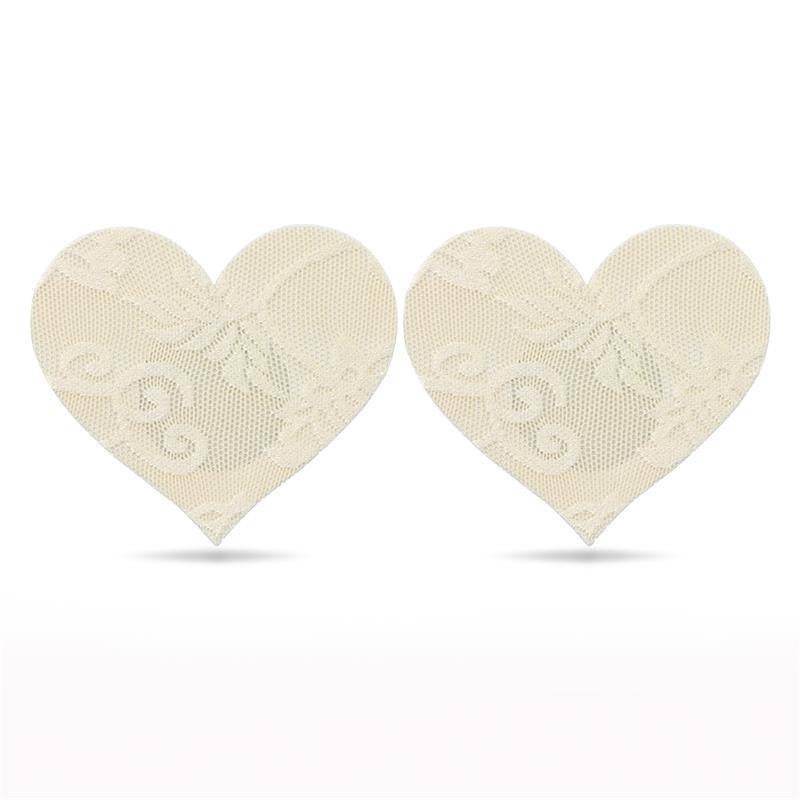 Pack Nipple Covers Flower and Heart Beige - secretsextoys.store