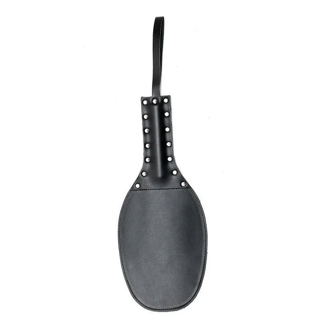 Paddle Leather 35 cm BDSM spanking tool in genuine leather with a 35 cm length, offering control and versatility for consensual play.