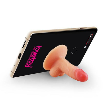 Party Accesorie Universal Pecker Stand Holder Penis for phones and tablets, silicone penis-shaped stand for hands-free use.