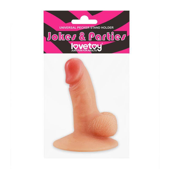 Party Accesorie Universal Pecker Stand Holder Penis silicone design for parties and humor.