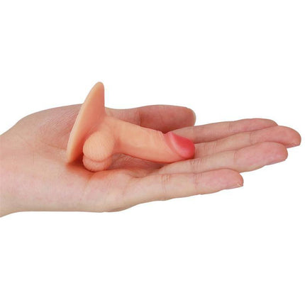 Party Accesorie Universal Pecker Stand Holder Penis for fun gatherings, shown in hand for scale. Premium silicone, humorous design.