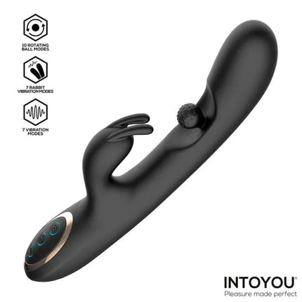 Patty Vibrator with Rotating Ball featuring ergonomic design, dual-action motors, and clitoral stimulator for enhanced pleasure