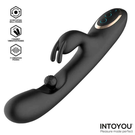 Patty Vibrator with Rotating Ball featuring three motors, ergonomic design, and multiple vibration modes for enhanced stimulation.