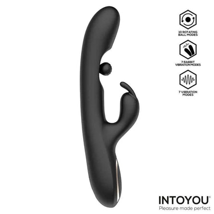 Patty Vibrator with Rotating Ball featuring ergonomic design, 10 rotating modes, and 7 vibration modes for enhanced pleasure.