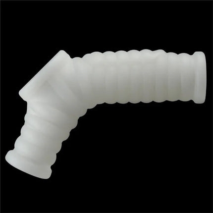 Penis and testicles sleeve with vibration Wave Knights made of body-safe TPE material with a ribbed design for enhanced pleasure.