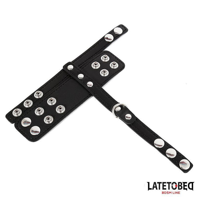 Black Penis Cage Adjustable with metal accents, lightweight and discreet male chastity device for comfort and control.