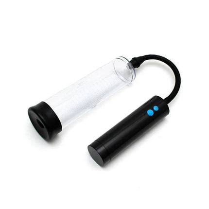 Penis Enlarger with Rechargeable Remote P-Pump PP2 for home performance enhancement with automatic vacuum, motor, and remote control.