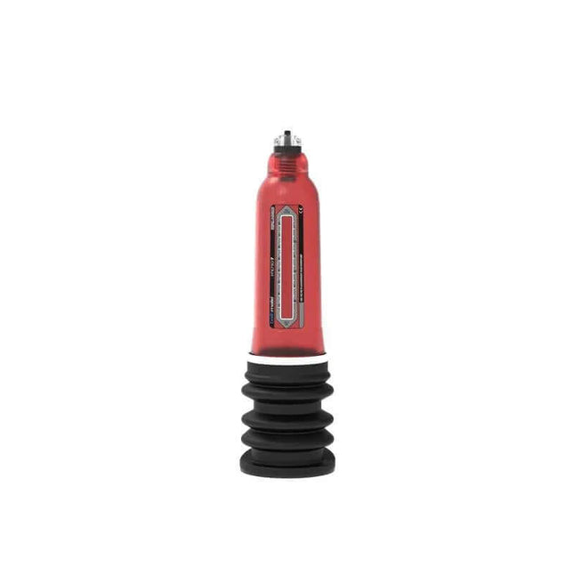 Penis Pump Hydro7 Red for enhancing size and endurance with hydraulic technology.