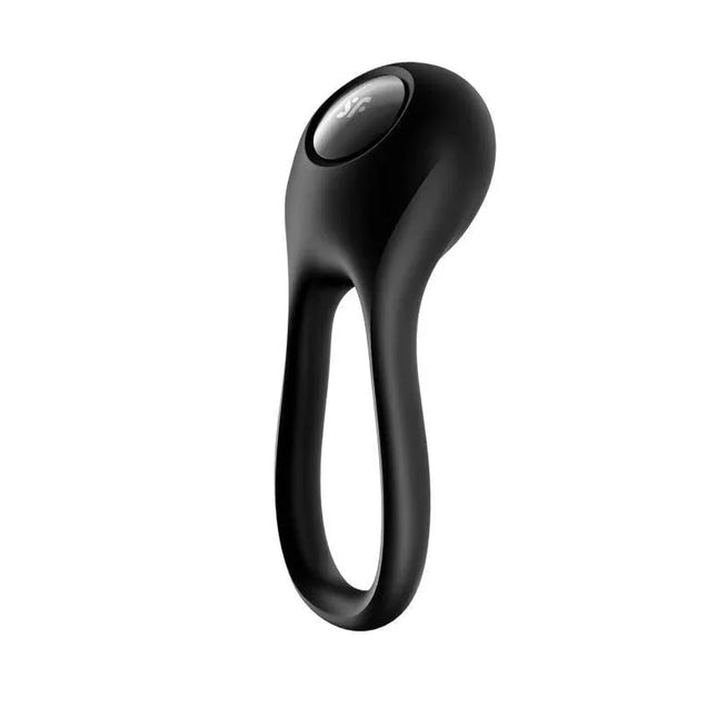 Penis Ring Majestic Duo USB Black for dual stimulation and enhanced intimacy.