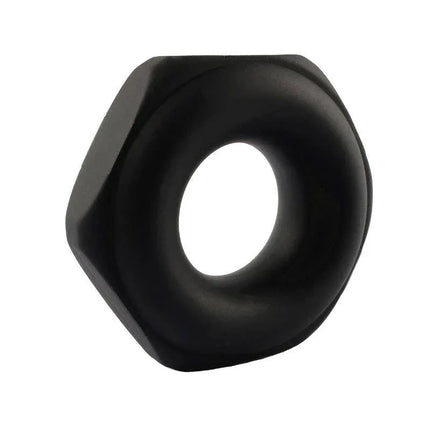 Penis Ring Nut Liquid Silicone 25 mm hexagonal shape for enhanced sensation and grip