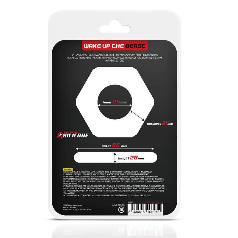 Penis Ring Nut Liquid Silicone 25 mm - secretsextoys.store