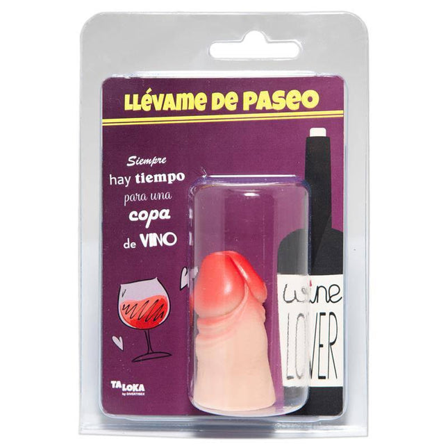 Packaging of Penis Shape Bottle Stopper with humorous design, ideal for adding playful flair to bottles at adult gatherings.