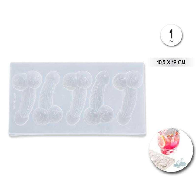 Penis-Shaped Ice Cube Tray for Fun Parties by DIVERTY SEX, perfect for adding cheeky humor to your gatherings and beverages.