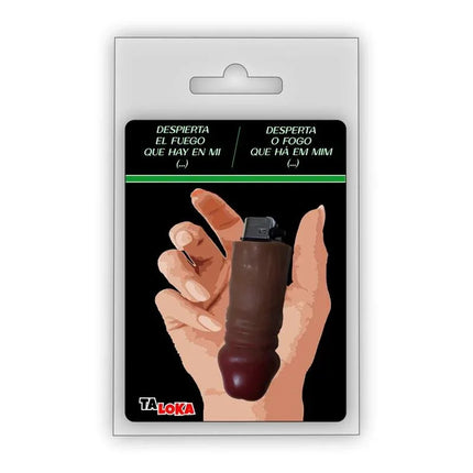 Penis-shaped lighter Rechargable in packaging with humorous design for novelty gifts.