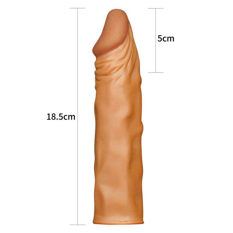 Penis Sleeve Add 2 Pleasure X Tender Brown - secretsextoys.store