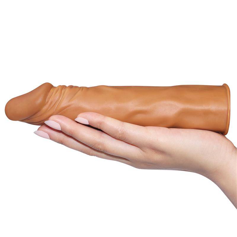 Penis Sleeve Add 2 Pleasure X Tender Brown - secretsextoys.store