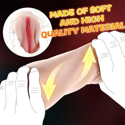 Penny Masturbator with Vibration showcasing soft, high-quality material and lifelike design for enhanced pleasure and realism.