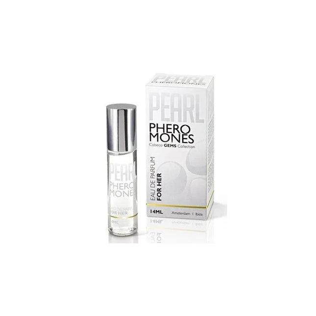 Perfume with Pheromones Femenine 14 ml bottle and packaging for attraction and appeal.
