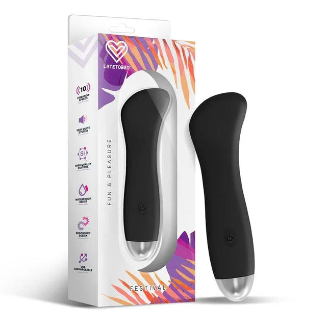 Phana Stimulator 10 Speeds Black in packaging, ergonomic design with 10 vibration speeds for modern pleasure experience.