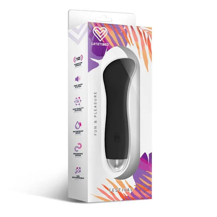 Phana Stimulator 10 Speeds Black in packaging offering modern performance and ergonomic design for discreet enjoyment.