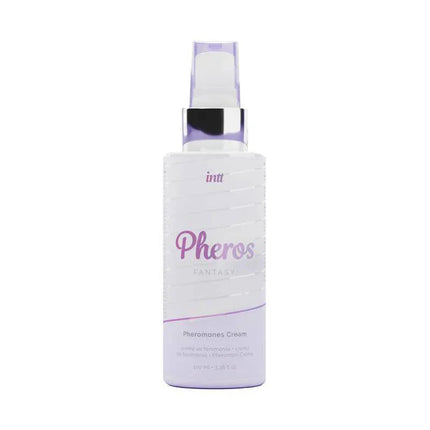Pheros Fantasy Pheromones Cream 10 in 1 moisturizing bottle for skin and hair care with aphrodisiac fragrance.