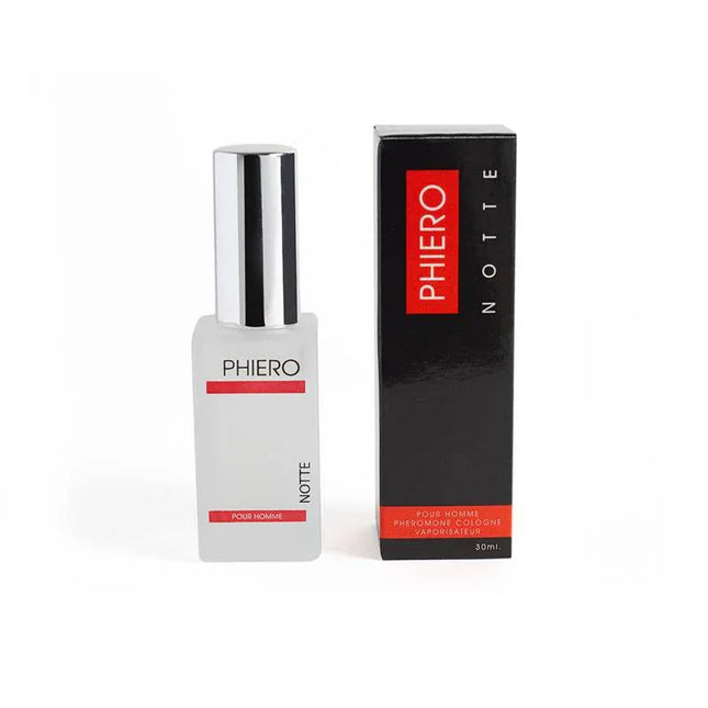Phiero Notte 30ml perfume for men with pheromones to increase attraction and confidence.