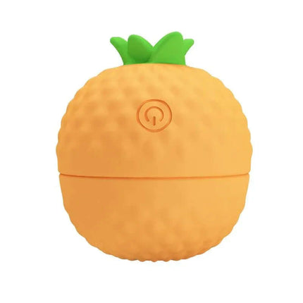 Pineapple Secret Thumping Stimulator - pineapple-shaped vibrator with silicone texture and green leaf design.