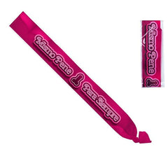Pink Sash Same Penis Forever - Fun accessory for bachelorette parties by DIVERTY SEX featuring playful slogan in vibrant pink.