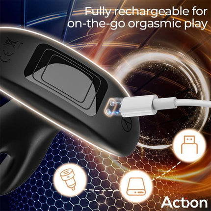 Close-up of charging port for Pinsy Expandable Butt Plug with Remote Control, highlighting its rechargeable feature.