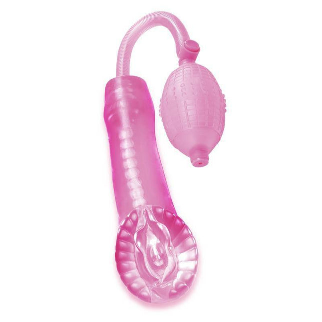 Pipedream Extreme Super Cyber Snatch Pump dual-action pleasure device with lifelike sleeve and powerful pump for enhanced stimulation.