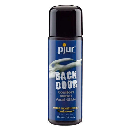Pjur Backdoor Anal Comfort Glide 30 ml bottle for premium anal lubrication with hyaluronic acid.