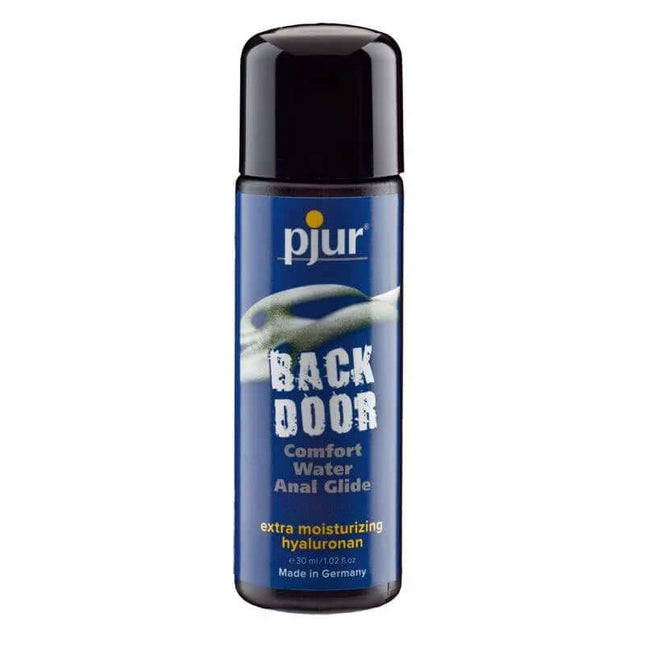 Pjur Backdoor Anal Comfort Glide 30 ml bottle for premium anal lubrication with hyaluronic acid.