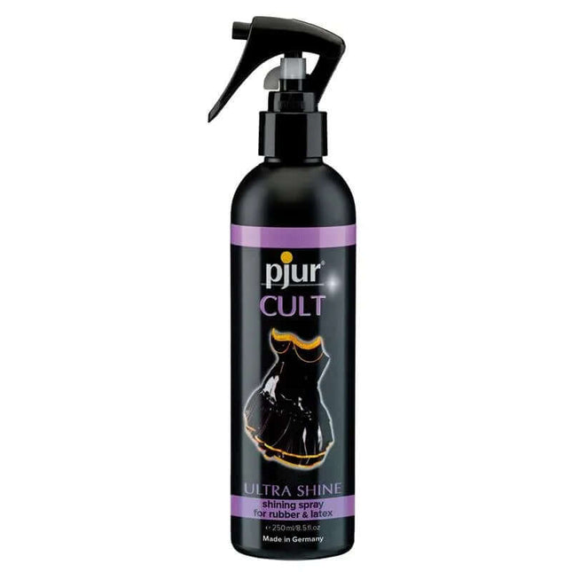 Pjur Gel Cult Ultra Shine 250 ml bottle for latex clothing shine enhancement