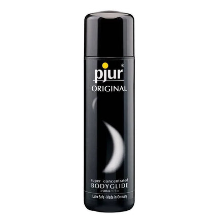Pjur Original 500 ml silicone-based lubricant bottle for massage and long-lasting glide for sexual activity.