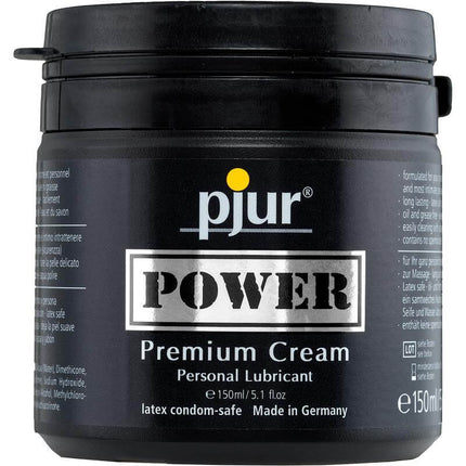 Pjur Power Lubricant 150 ml jar, high-performance, silicone and water-based lubricant for comfort and long-lasting use.