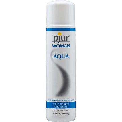 Pjur Woman Aqua 100 ml water-based premium lubricant for women, moisturizing and long-lasting, 100ml bottle
