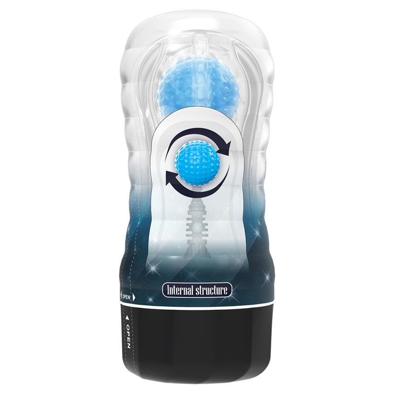 Planet Ball - Rolling Masturbator Cup Blue - secretsextoys.store