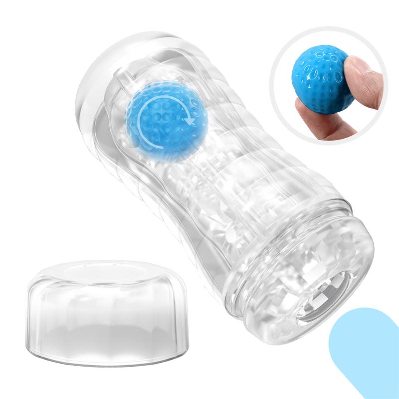 Planet Ball - Rolling Masturbator Cup Blue - secretsextoys.store