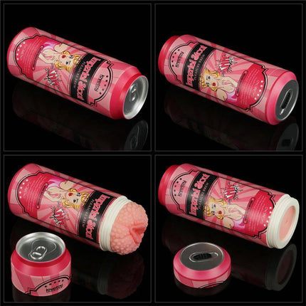 Image of Pleasure Brew Masturbator Vagina Imperial Stout, beer-can style discreet masturbator showcasing its lifelike TPE structure.