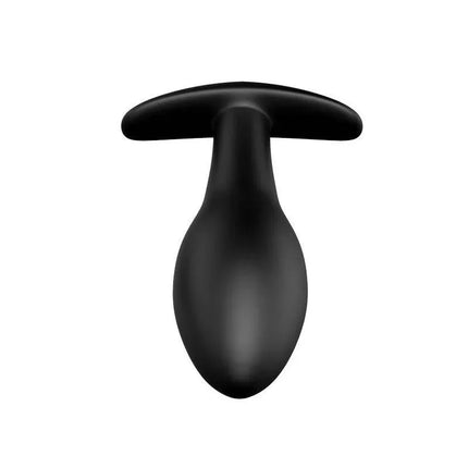 Plug Anal Ancla Negro, black silicone anal plug for versatile stimulation, compact and beginner-friendly design.