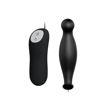 Plug Anal con 12 Patrones de Vibración with remote control for customizable pleasure.