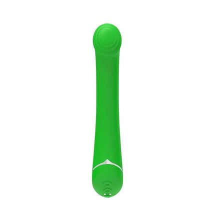 Popple Vibe USB Rechargeable Vibrator - green vibrator with classic design for precise stimulation and 9 vibration functions