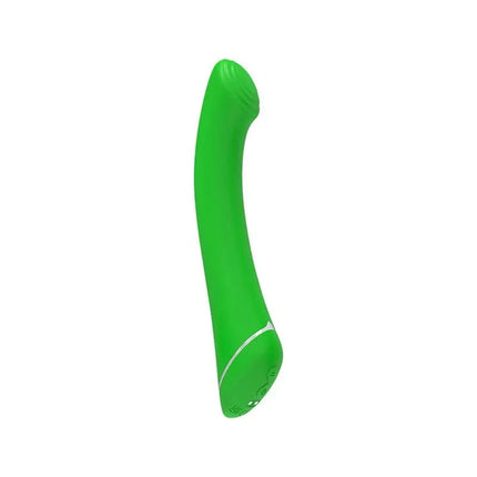 Popple Vibe USB Rechargeable Vibrator in green with a classic design for precise stimulation and 9 vibration functions.