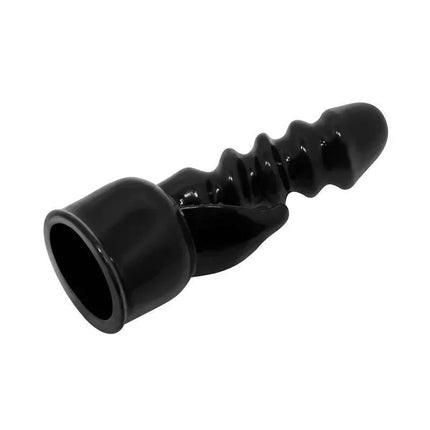 Power Head Wand Accessor Black premium silicone head for high-precision stimulation