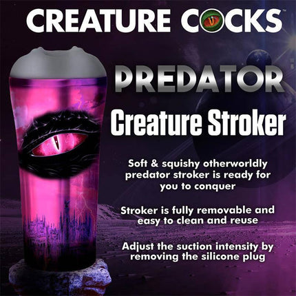 Predator Creature Masturbator 8.7 with sci-fi design and textured sleeve for adult pleasure