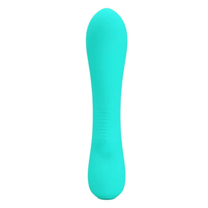 Prescott Vibrator USB Silicone Green with 12 modes in vibrant green finish