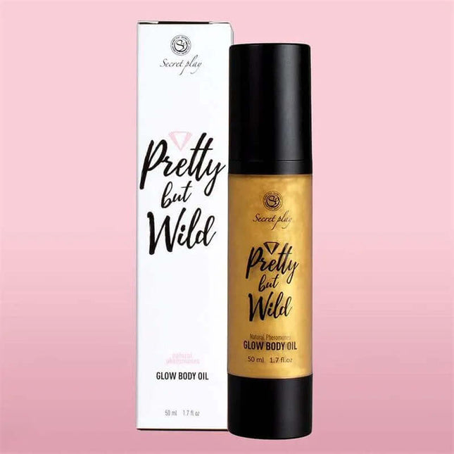Pretty But Wild 50 ml Glow Body Oil with illuminating plant-based formula for radiant, glowing skin