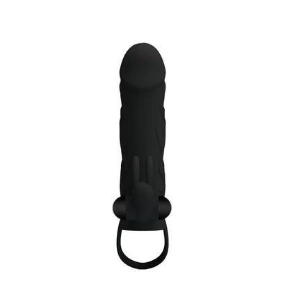 Pretty Love Cage with Vibrating Bullet 14 cm Black for enhanced stimulation and powerful erections